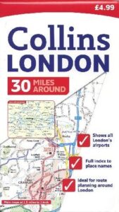 Londýn - 30miles around - mapa Collins - 1:95 000 /Velká Británie/