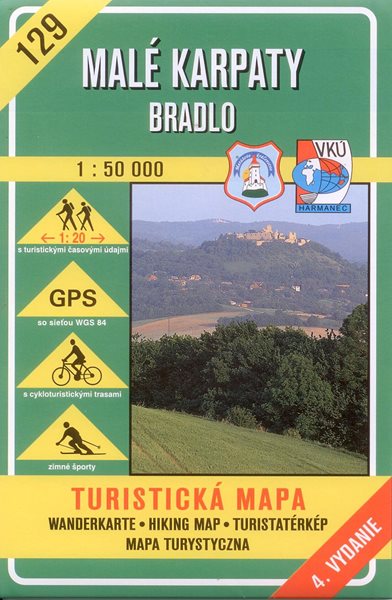 Malé Karpaty - Bradlo - mapa VKÚ č.129 - 1:50 000 /Slovensko/
