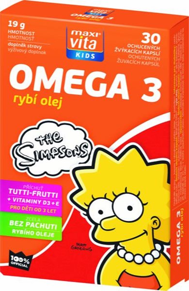 MaxiVita Kids Omega 3 + vitaminy D