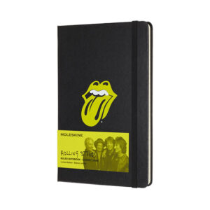Moleskine: Rolling Stones zápisník L Black/linkovaný - neuveden