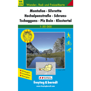 Montafon Silvretta Hochalpenst mapa 1 : 50 000 - 13x20
