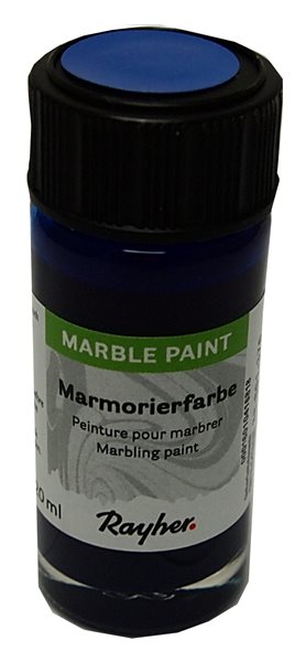 Mramorovací barva Rayher Marble Paint 20 ml - královská modrá
