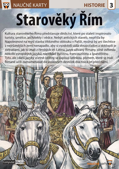 Naučné karty Starověký Řím - neuveden - 15x21 cm