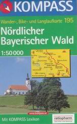 Nrdlicher Bayerischer Wald - mapa Kompass č.195 - 1:50t /Německo