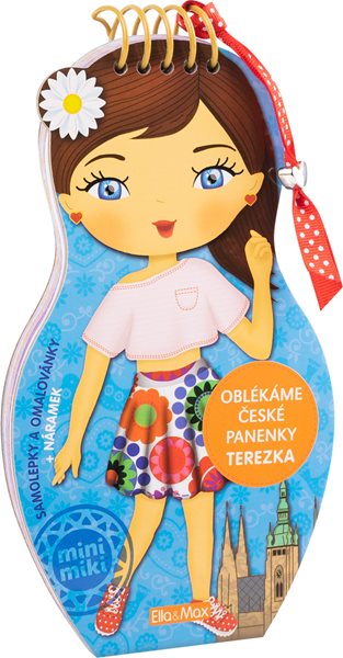 Oblékáme české panenky TEREZKA – omalovánky - Ema Potužníková - 12x21 cm