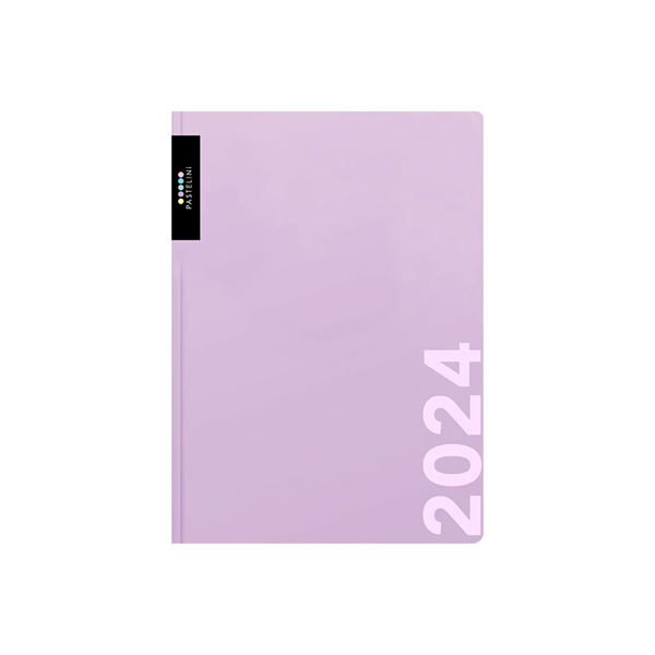 Oxybag Diář 2024 A5 denní - PASTELINI fialová - 143 × 205 mm