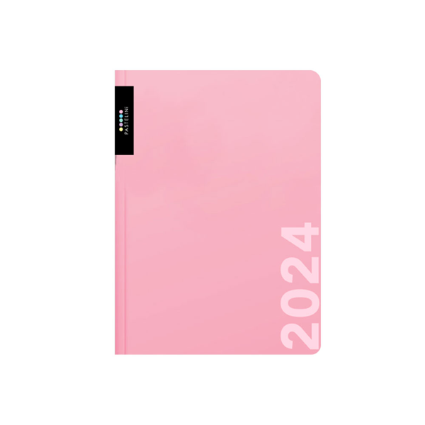 Oxybag Diář 2024 A5 denní - PASTELINI růžová - 143 × 205 mm