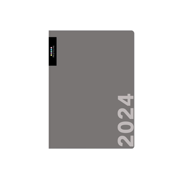 Oxybag Diář 2024 A5 denní - PASTELINI šedá - 143 × 205 mm
