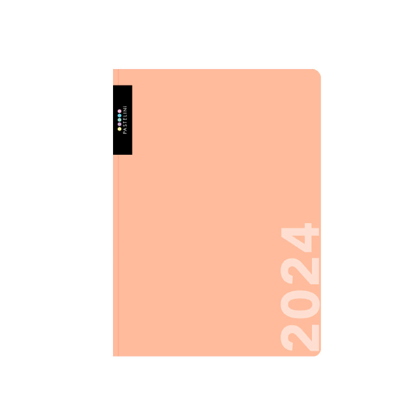 Oxybag Diář 2024 A5 týdenní - PASTELINI meruňková - 143 × 205 mm