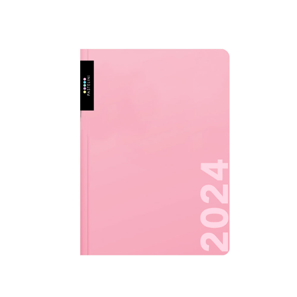 Oxybag Diář 2024 A5 týdenní - PASTELINI růžová - 143 × 205 mm