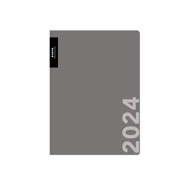 Oxybag Diář 2024 A5 týdenní - PASTELINI šedá - 143 × 205 mm