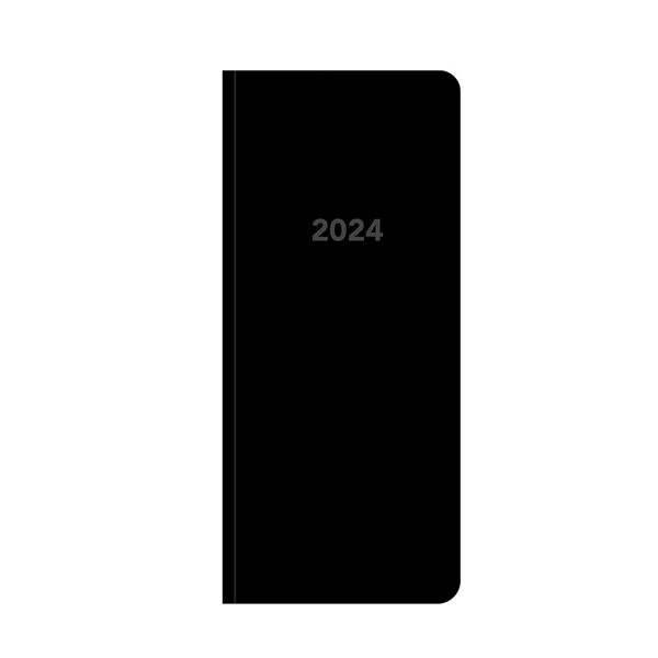 Oxybag Diář 2024 PVC kapesní měsíční - Black - 7