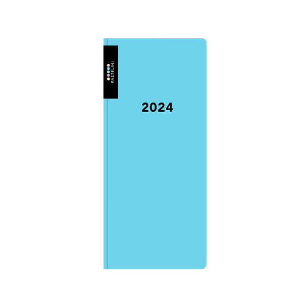 Oxybag Diář 2024 PVC kapesní měsíční - PASTELINI modrá - 7