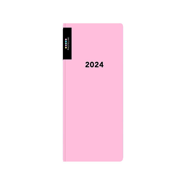 Oxybag Diář 2024 PVC kapesní měsíční - PASTELINI růžová - 7