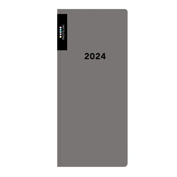 Oxybag Diář 2024 PVC kapesní měsíční - PASTELINI šedá - 7
