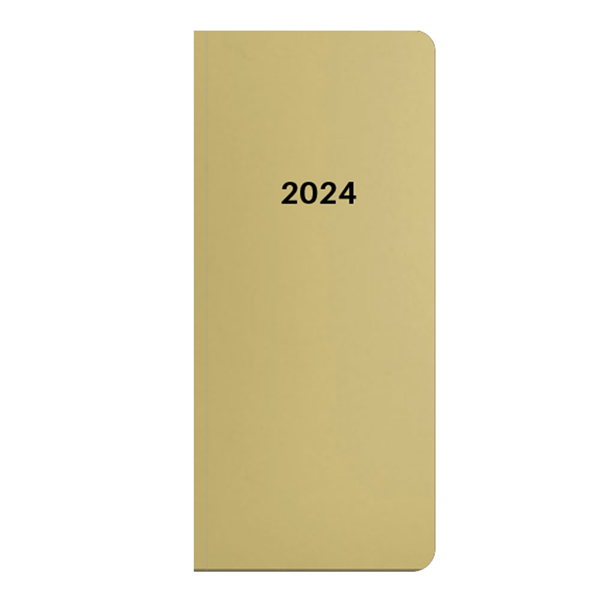 Oxybag Diář 2024 PVC kapesní týdenní - Metallic zlatá - 8