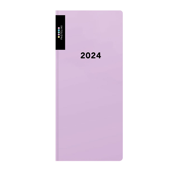 Oxybag Diář 2024 PVC kapesní týdenní - PASTELINI fialová - 8