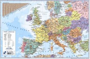 Podložka na stůl 60 × 40 cm - mapa Evropa