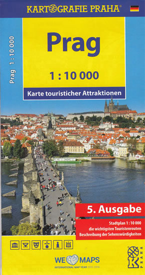 Prag - Karte touristischer Attraktionen /1:10 tis. - neuveden