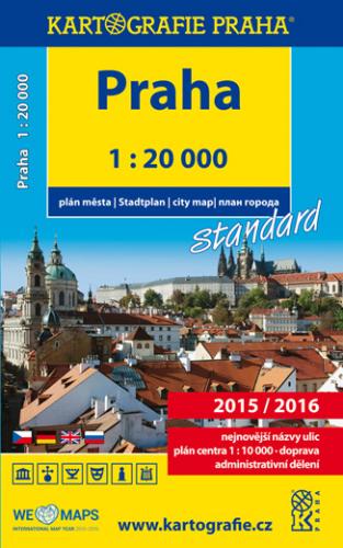 Praha - knižní atlas města 2015/2016