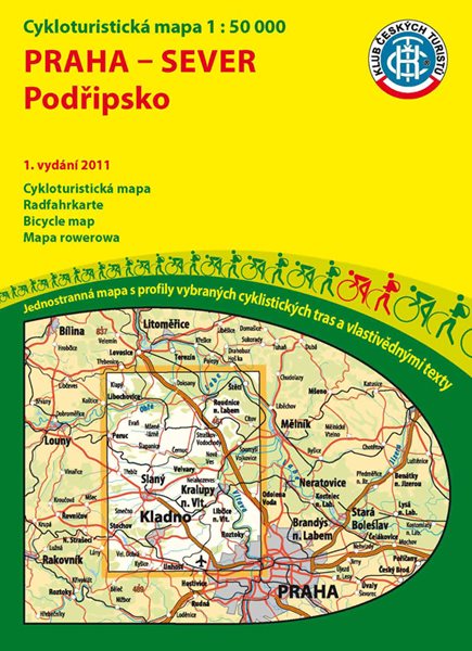 Praha - sever - Podřipsko - cyklomapa Klub českých turistů 1:50 000 - 1. vydání 2011