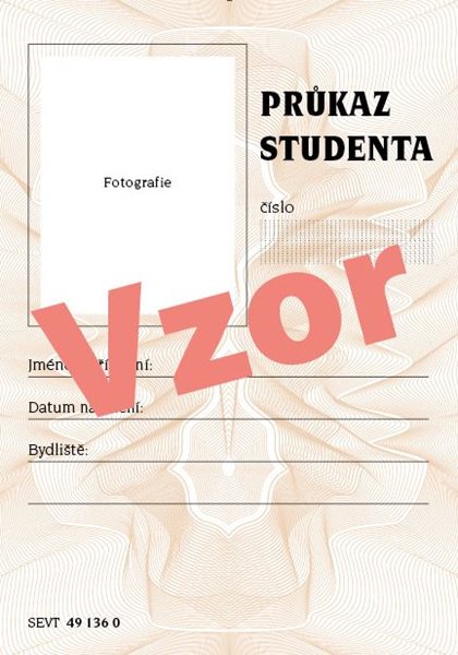 Průkaz studenta - karta A7