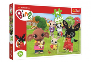 Puzzle Maxi 15 dílků Bing Bunny Bing s přáteli