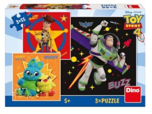 Puzzle Toy Story 4 18x 18 cm 3x 55 dílků
