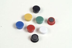RON Magnet barevný kulatý 9 mm - 100 ks