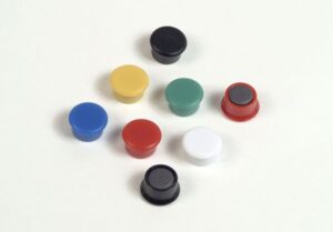 RON Magnet barevný kulatý 9 mm - 8 ks