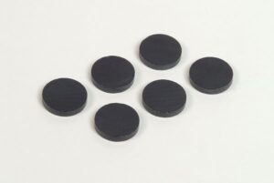 RON Magnet černý kulatý 16 mm - 100 ks