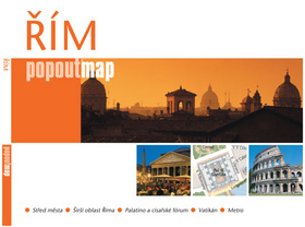 Řím - plán Popoutmap - kapesní rozkladací mapa /Itálie/ - 9x13 cm