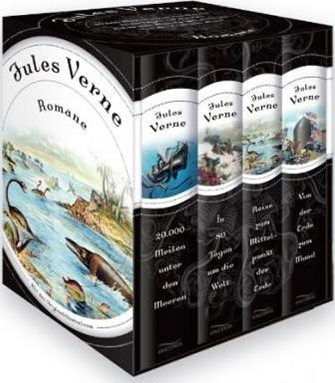 Romane : 20.000 Meilen unter den Meeren - In 80 Tagen um die Welt - Reise zum Mittelpunkt der Erde - - Verne Jules