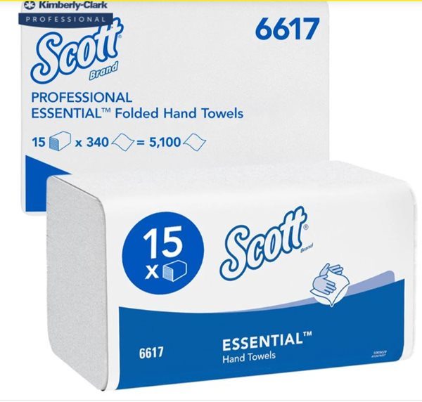 SCOTT papírové ručníky skládané - 1 vrstvé