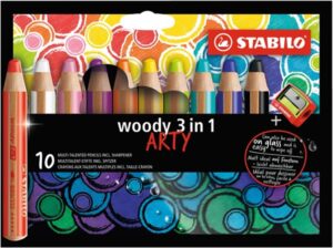 STABILO Woody Pastelky 3 v 1 ARTY line - 10 barev