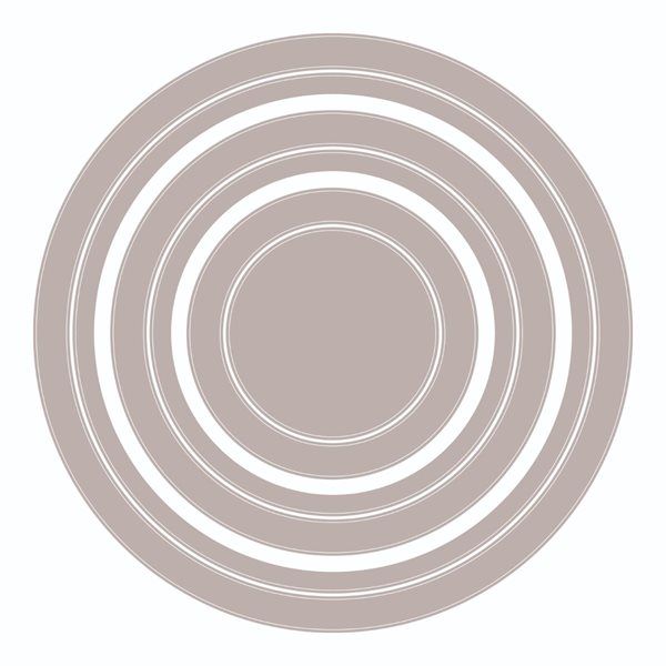 Sizzix vyřezávací kovové šablony Framelits - Kruhy (6ks)
