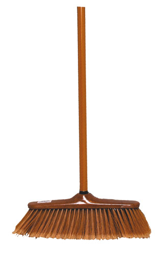 Smeták s tyčí 35 cm - imitace dřeva