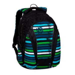 Studentský batoh Bagmaster - BAG 20 C BLUE/GREEN/BLACK/WHITE