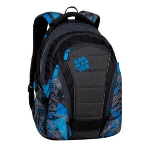 Studentský batoh Bagmaster - BAG 20 D BLUE/GREY/BLACK