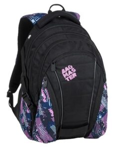 Studentský batoh Bagmaster - BAG 9 A PINK/PETROL/BLACK