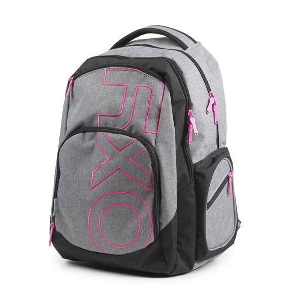 Studentský batoh OXY STYLE GREY LINE - Pink