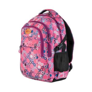 Studentský batoh tříkomorový Easy - růžový
