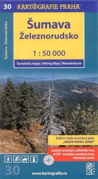 Šumava - Železnorudsko - mapa Kartografie č.30 - 1:50 000