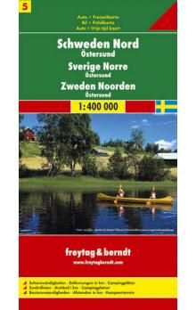 Švédsko -5- sever - mapa Freytag - 1:400 000