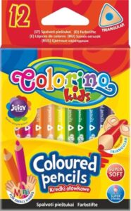 Trojhranné pastelky Colorino - krátké - 12 barev