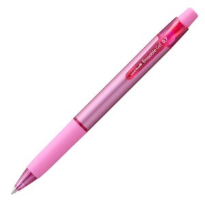 UNI Gumovací pero stiskací 0,7 mm – růžové, Sleva 20%