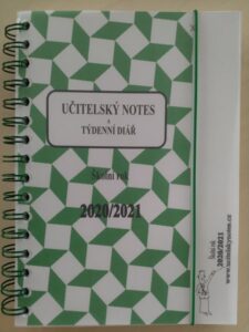 Učitelský notes a týdenní diář - zelený
