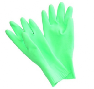 Úklidové gumové rukavice Vulkán zelené - velikost L