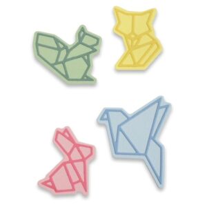 Vyřezávací kovové šablony Thinlits -  Zvířata ve stylu Origami ( 8 ks )