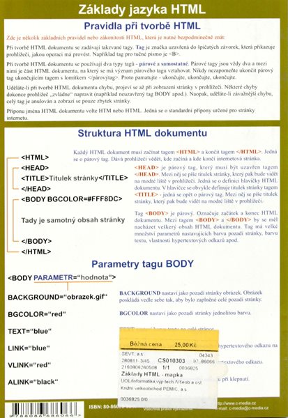 Základy HTML-mapka - 21x15 cm